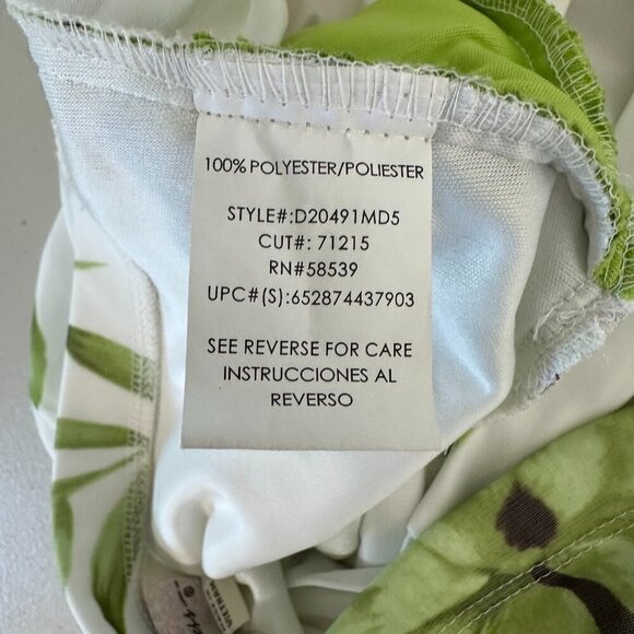 Vintage Y2K Halter Dress Juniors Small White Green Floral Fairy Babydoll Party - Picture 7 of 10